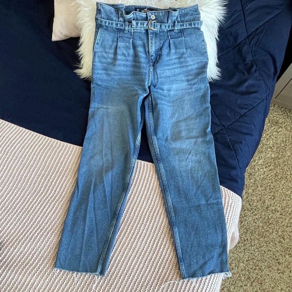 Ultra High-Rise Paper-Bag Mom Jeans